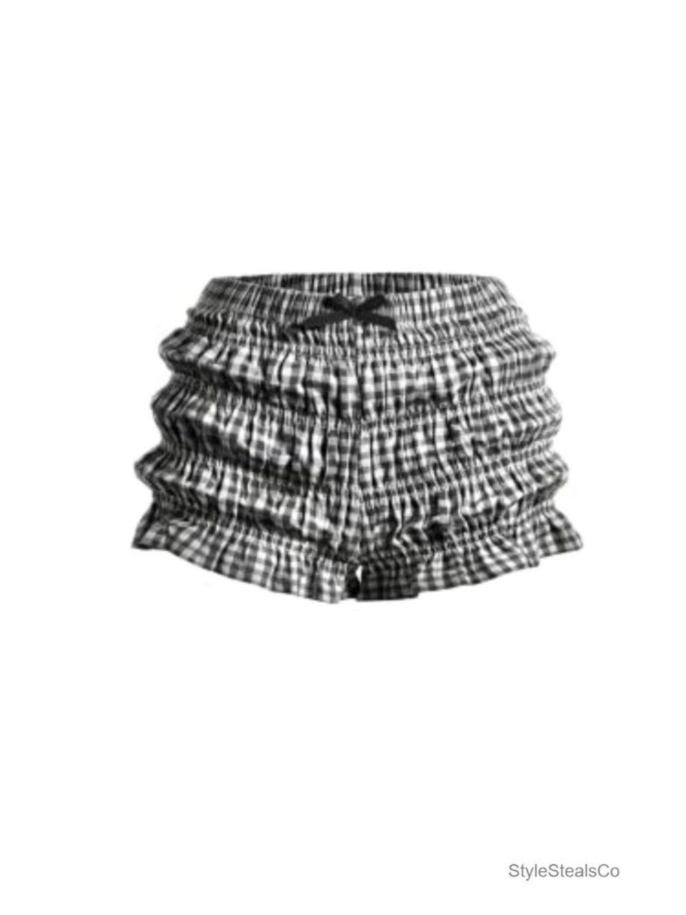 IWOLLENCE Cotton Ruffle Micro Mini Summer Shorts